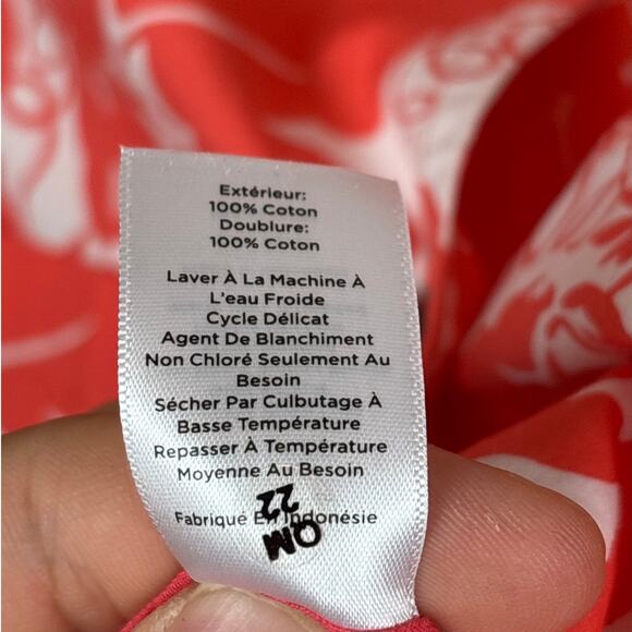 Talbots Women’s 8 Pink White Casual Cotton Blazer Tropical Pineapple Lined NEW - Picture 7 of 8